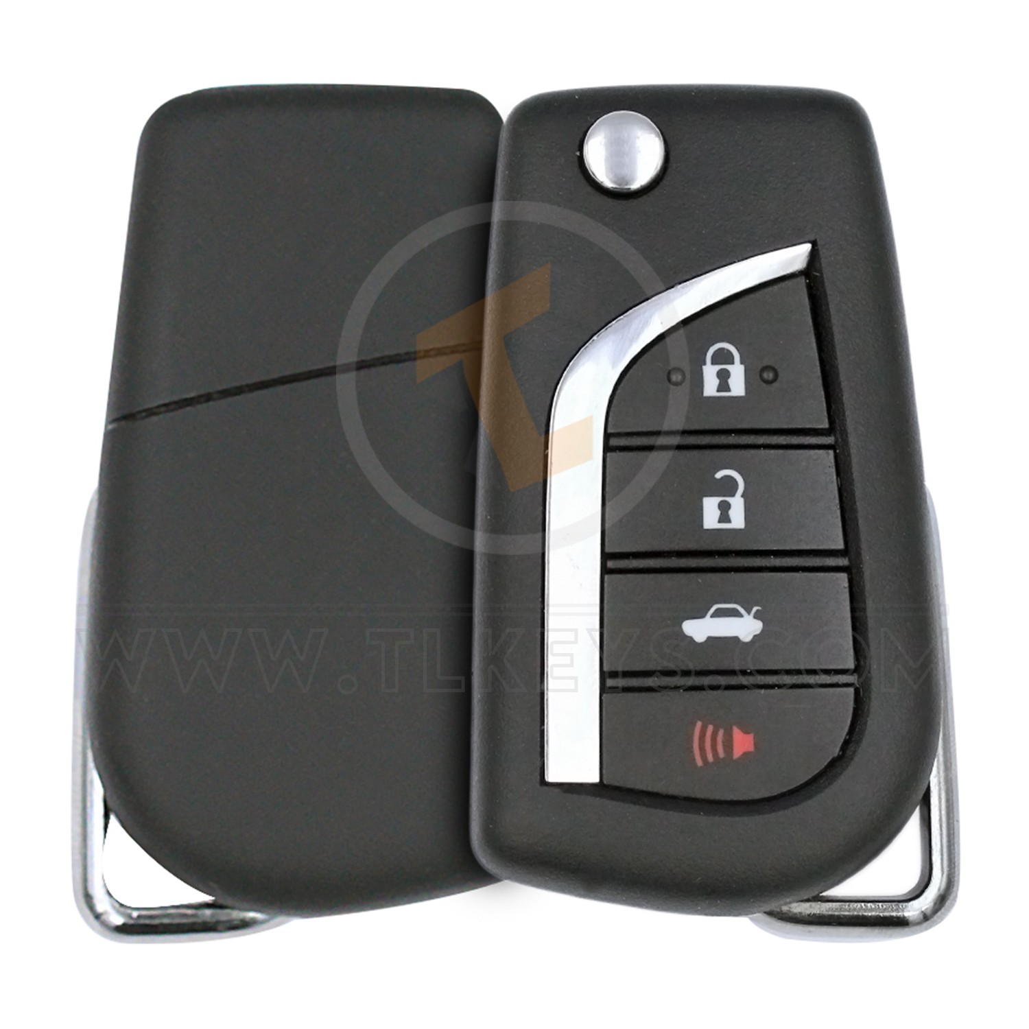 Toyota Camry Flip Key Remote 2018 2019 433MHz 4 Buttons Remote Type Flip Key Remote